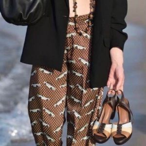 Zara car print silk set